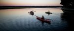 Tranquil sunset kayaking